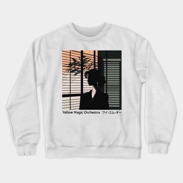 Yellow Magic Orchestra   ワイ・エム・オー  Fan Art Crewneck Sweatshirt by unknown_pleasures